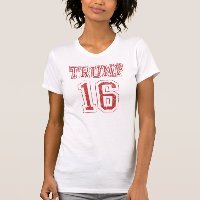 T-shirt 2016 Donald Trump para Presidente (Frente)