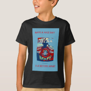 T-shirt 2016 EUA têm um belo dia de hillary mais forte jun