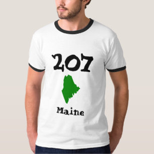 T-shirt 207, Area Code of Maine