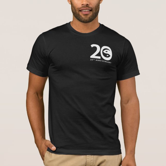 T-SHIRT 20 ANOS DE MAXIMIZAR MINHAS POSSIBILIDADES (Frente)