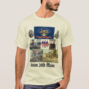 T-shirt 20o Guerra civil voluntária de regimento de