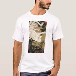 T-shirt 25. 老 松 白 図, 若 Pinheiros 冲 e Phoenix, Jacuchu