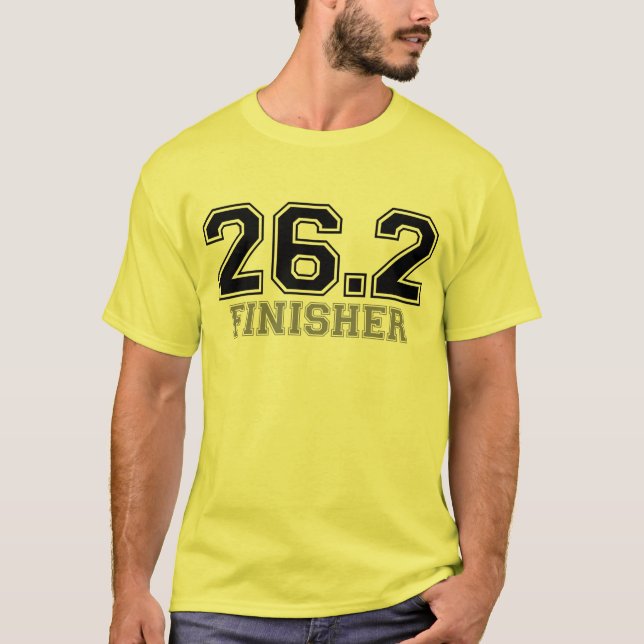 T-shirt 26,2 T da estação de acabamento (Frente)