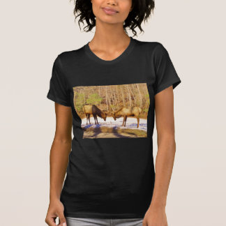 T-shirt 2~ 2 Bull Elk na neve