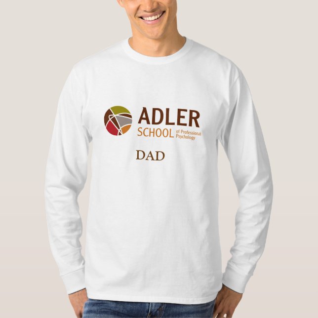T-shirt 2 do pai da escola de Adler (Frente)