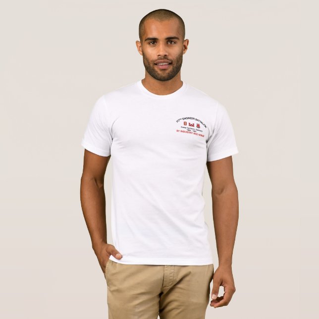 T-shirt 317th engenheiros - acampamento Eschborn (Frente Completa)