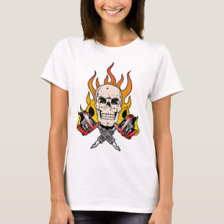 T-shirt 318 Tatuagem do crânio