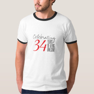 T-shirt 34 anos de ser incrível