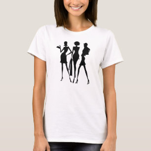 T-shirt 3 amigos comprando das mulheres