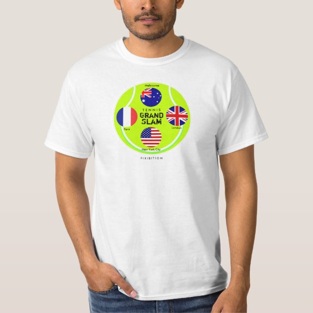 T-shirt 3 do grand slam do tênis (Frente)
