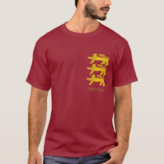 T-shirt 3 Golden Lions em Borgonha
