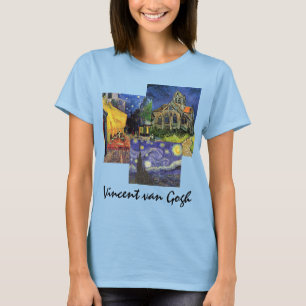 T-shirt 3 pinturas de Arte Famous Vintage van Gogh