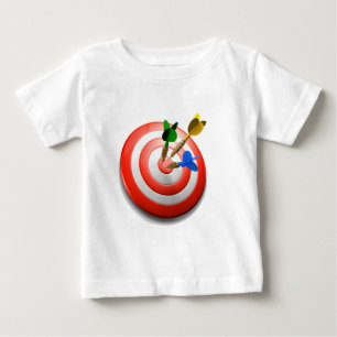 T-shirt 3D arremessa o TShirt do bebê do BullsEYE