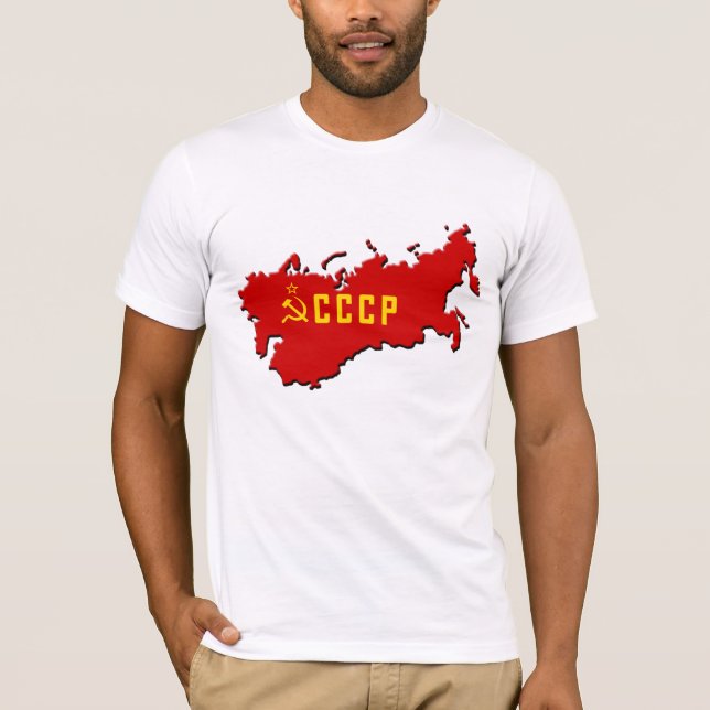 T-shirt 3D CCCP (mapa) (Frente)