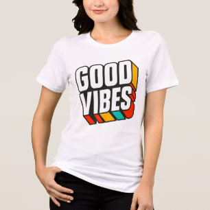 T-Shirt 3D em Boas Vibes