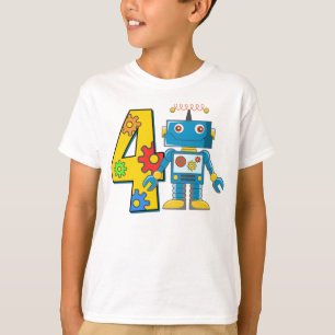 T-shirt 4º aniversário do Robô
