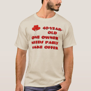 T-shirt 40 anos. Um dono. Precisa de peças. Fazer Oferta