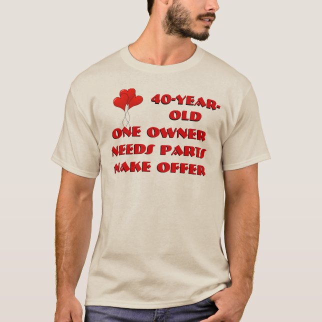 T-shirt 40 anos. Um dono. Precisa de peças. Fazer Oferta (Frente)