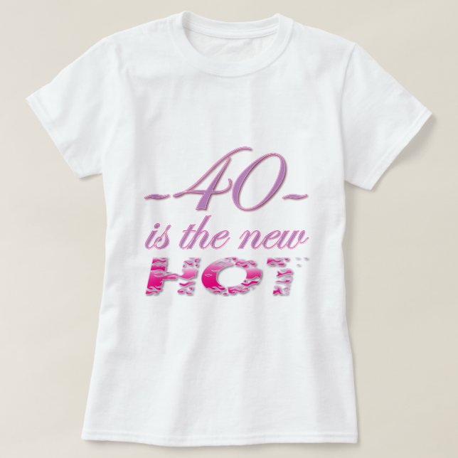 T-shirt 40 novo-quentes (Frente do Design)
