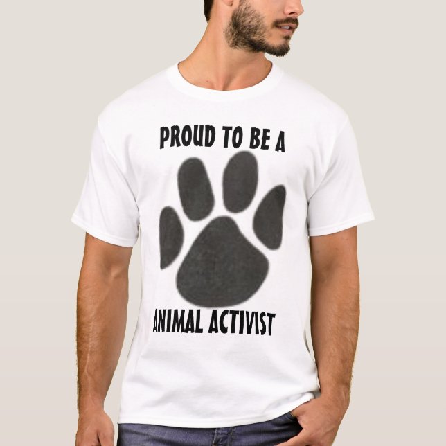 T-SHIRT 4233078725, ORGULHOSO SER A, ACTIVISTA ANIMAL (Frente)