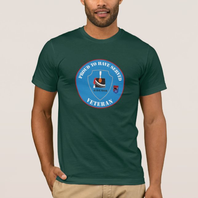 T-shirt 43 BVE Regiment Huzaren van Boreel Veteraan (Frente)