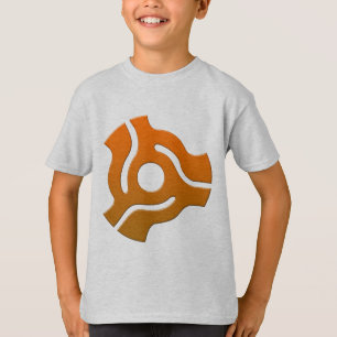 T-shirt 45 adaptador - disco-jóquei do DJ do registro de