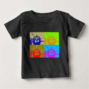 T-shirt 4 Color Pop Art Lady Liberty