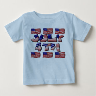 T-shirt 4 de julho de Flag