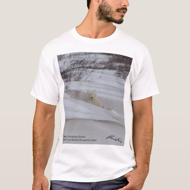 T-shirt 4 do urso polar (design da parte dianteira (Frente)