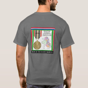 T-SHIRT 4 ESTRELAS DE CAMPANHA IRAQUE VETERAN