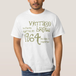 T-shirt 50º aniversário de 1964 ou qualquer ano Vintage
