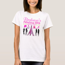 T-SHIRT 50º E FABULOSO PARIS PERSONALIZADO T SHIRT