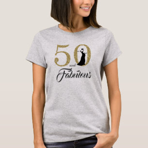 T-shirt 50 e Presente de Aniversário Fabuloso