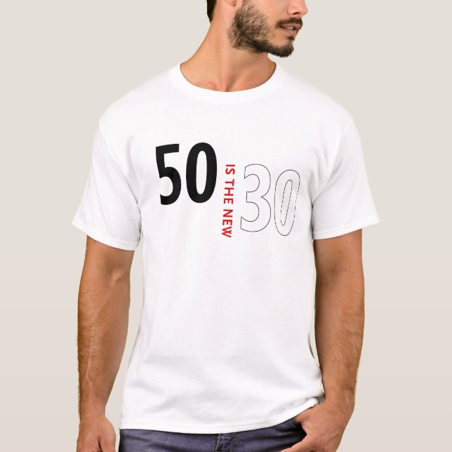 T-shirt 50 são os 30 novos (Frente)