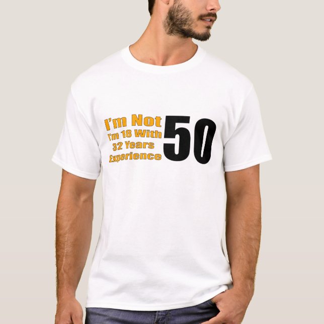 T-shirt 50th Presentes de aniversário (Frente)