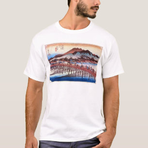 T-shirt 55. 三 条 橋, 広 Sanjō Ōhashi, Hiroshige, Ukiyo-e