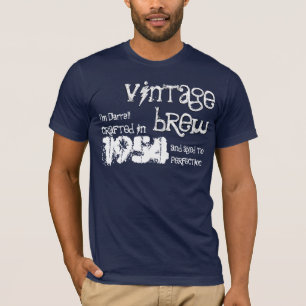 T-shirt 60th AZUL 1954 da fermentação V07K4 do vintage d