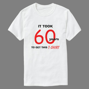 T-shirt 60th Ideias do presente de aniversário para a