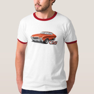 T-shirt 69 Buick GS no vermelho no T da campainha