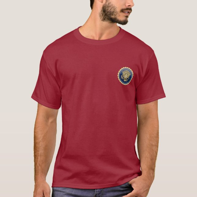 T-shirt [700] Crachá presidencial do serviço [PSB] (Frente)