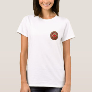 T-shirt [700] Deus Serpente Quetzalcoatl [Dourado]