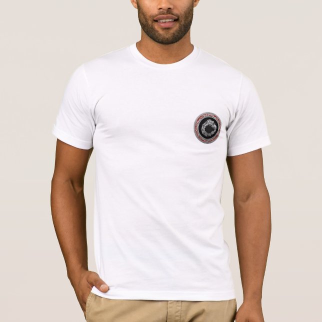 T-shirt [700] Deus Serpente Quetzalcoatl [Prata] (Frente)