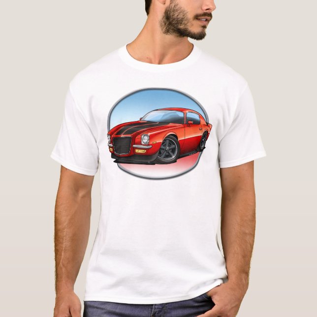 T-shirt 70-73 B vermelho Camaro.png (Frente)