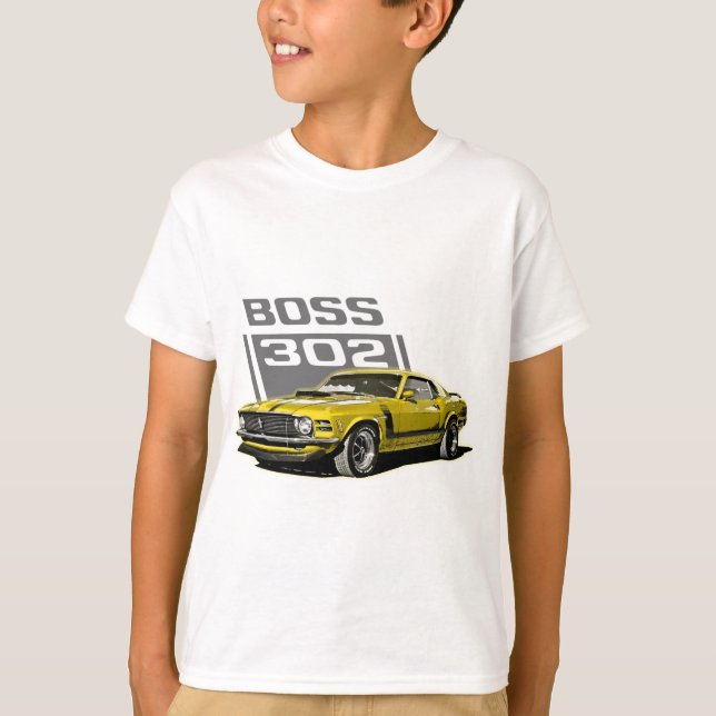 T-shirt 70 amarelo do chefe 302 (Frente)