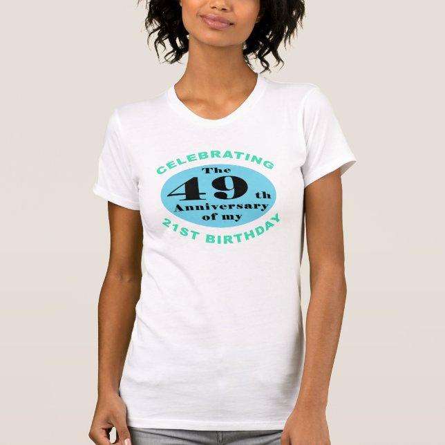 T-shirt 70 Birthday Humor (Frente)