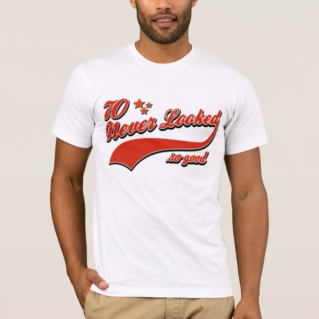T-shirt 70 nunca olhados tão bons (Frente)
