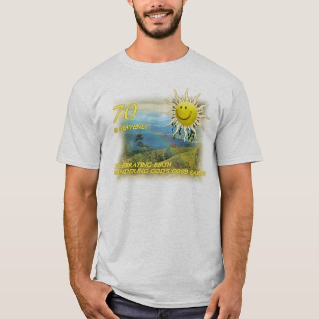 T-shirt 70 são celestiais (Frente)