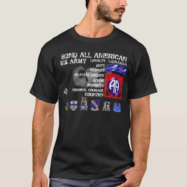 T-shirt 82nd Toda americano (Frente)