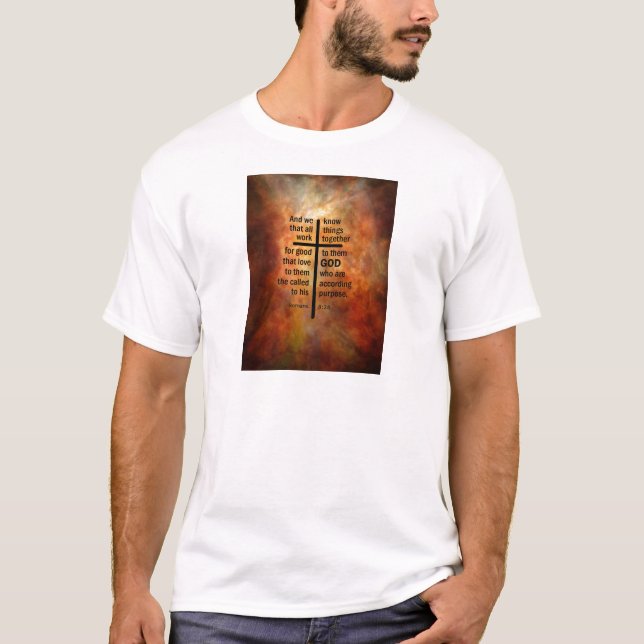T-shirt 8:28 dos romanos (Frente)