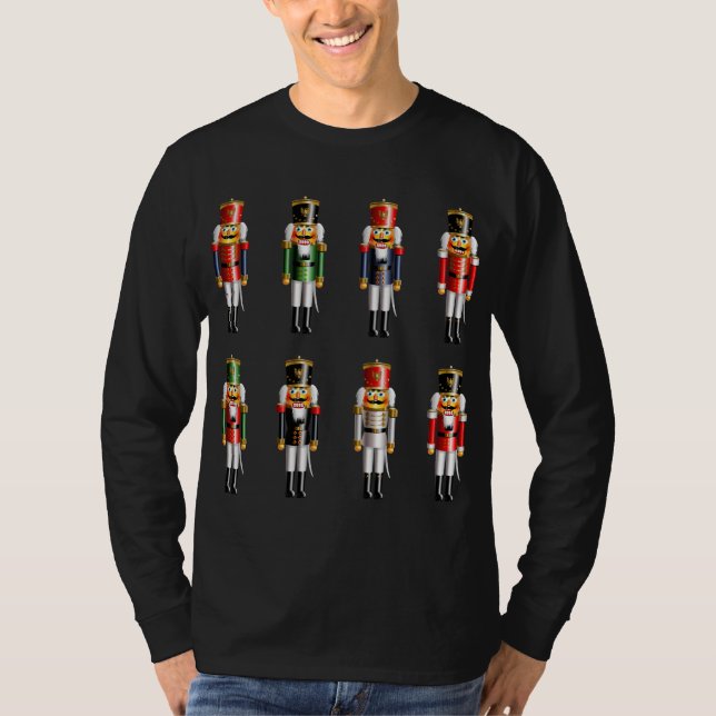 T-shirt 8 Nutcrackers de noz nos uniformes (Frente)